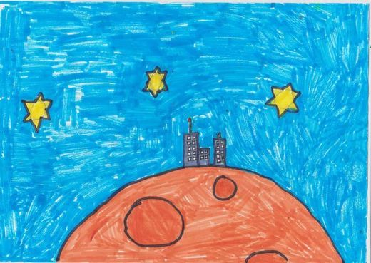 Flagge von Bilkanien Krater Planet 