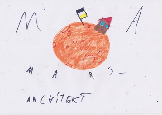 Flagge von Mars Architekt