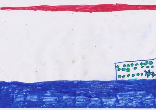 Flagge von Marsstern