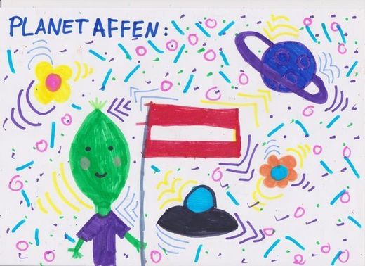 Flagge von Planet Affen