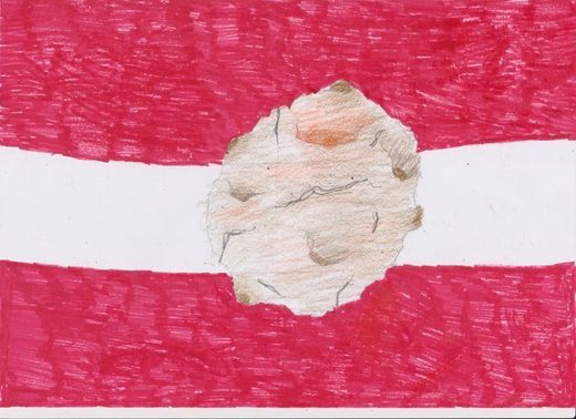 Flagge von Rot-Mars-Rot